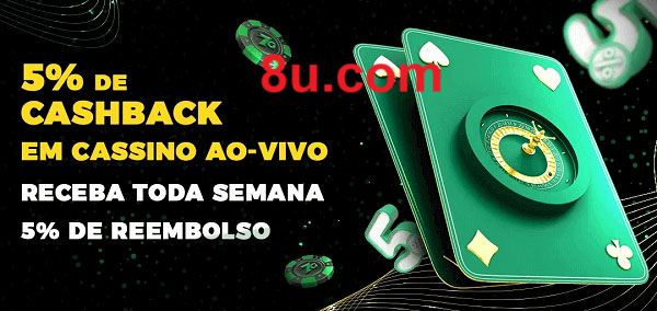 Promoções do cassino ao Vivo 8U
